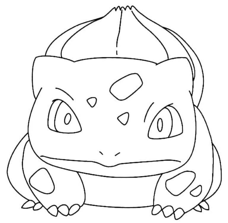 Kolorowanka Bulbasaur bezpłatny prosty