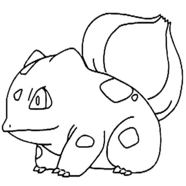 Kolorowanka Bulbasaur bezpłatny wydruku
