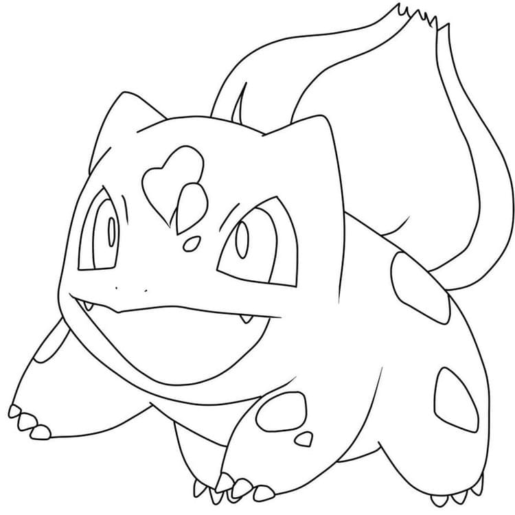 Kolorowanka Bulbasaur dla dzieci