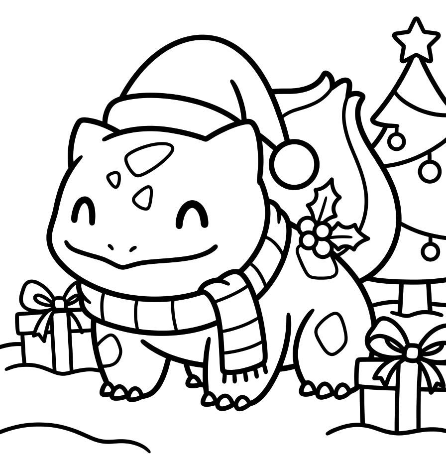 Kolorowanka Bulbasaur wydruku łatwy