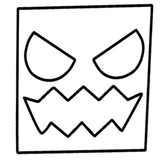 Kolorowanka Geometry Dash bezpłatny wydruku prosty