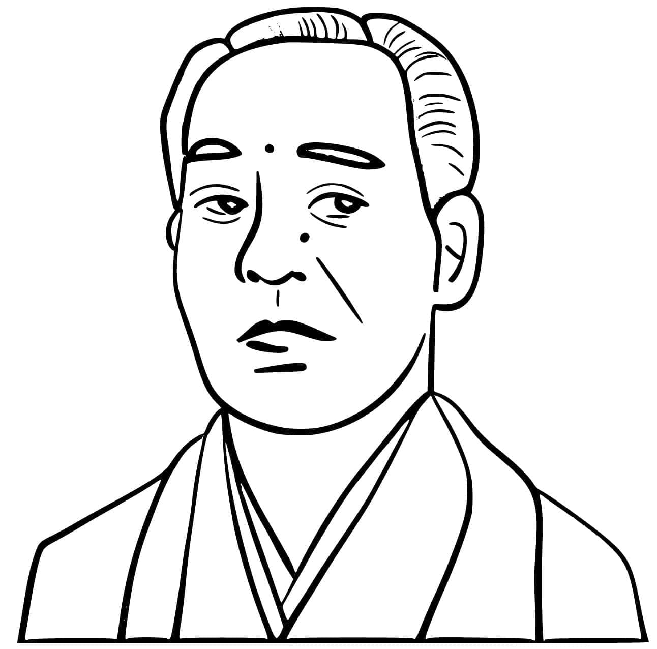 Kolorowanka Japonia wydruku dla dzieci