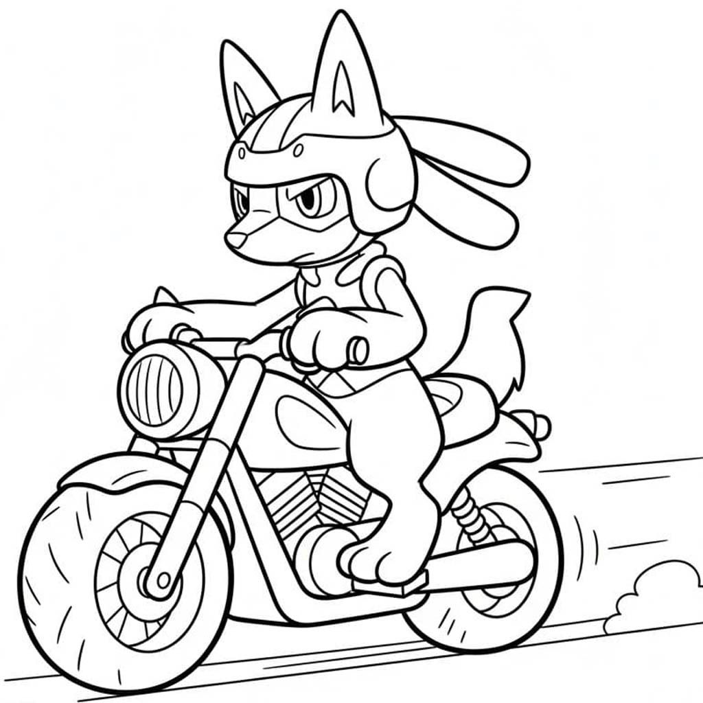 Kolorowanka Lucario wydruku
