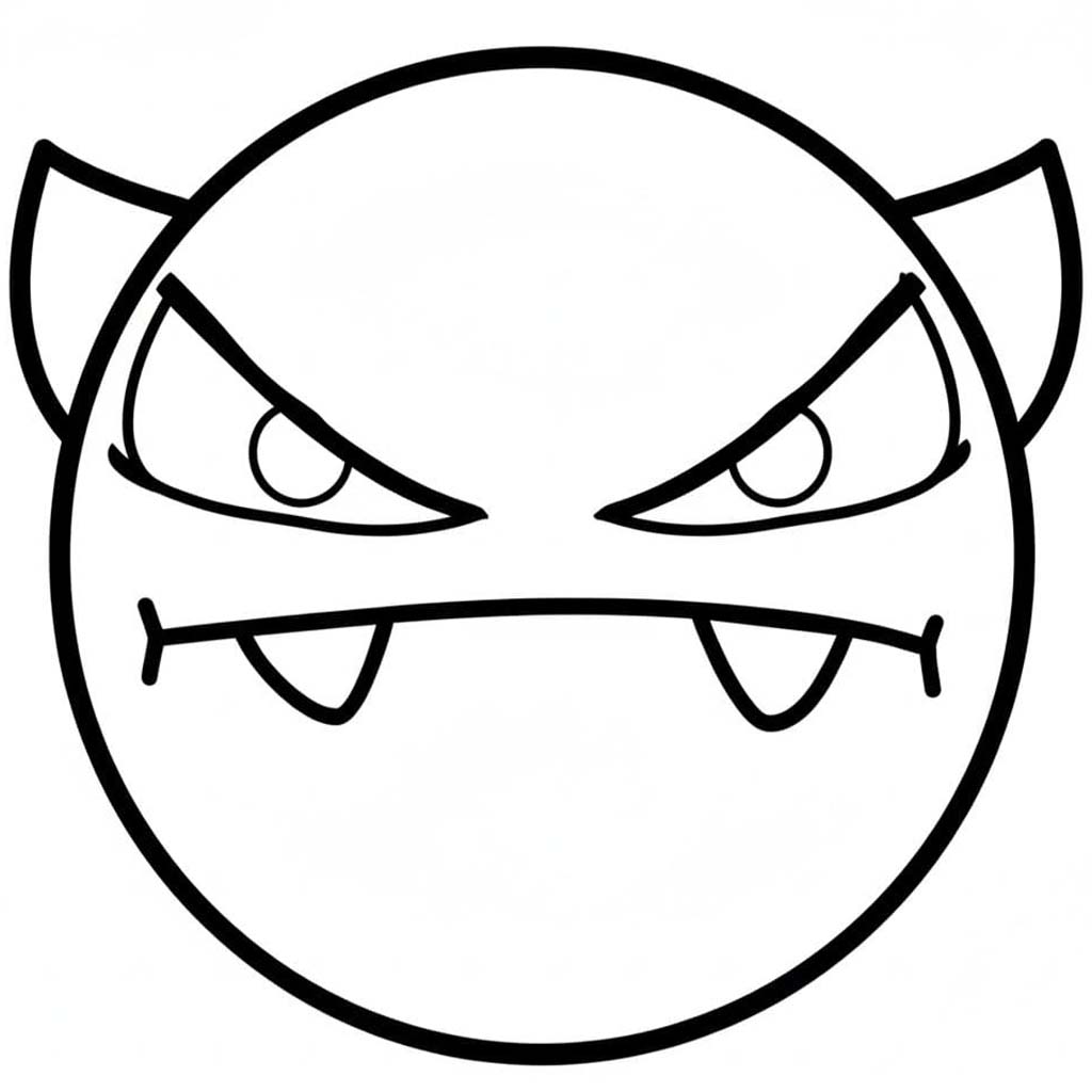 Kolorowanka Narysuj Geometry Dash bezpłatny dla dzieci