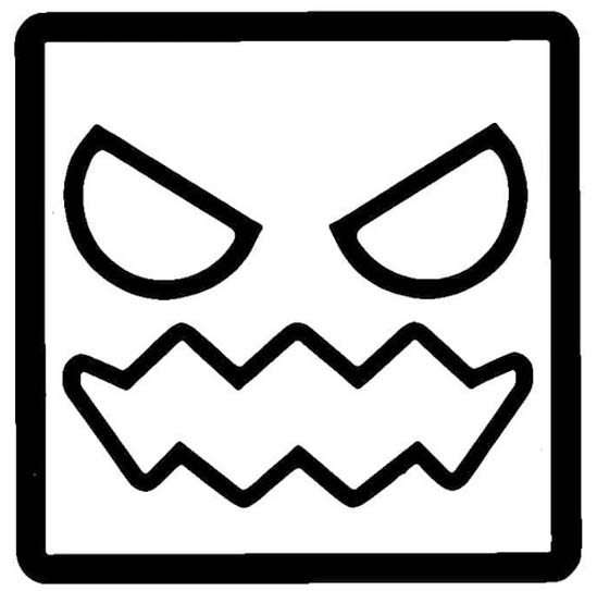 Kolorowanka Narysuj Geometry Dash bezpłatny