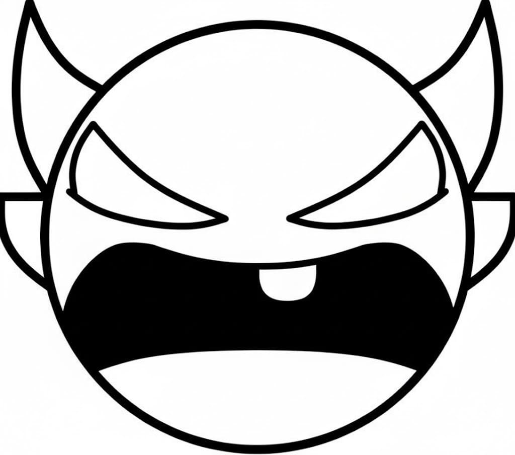 Kolorowanka Narysuj Geometry Dash
