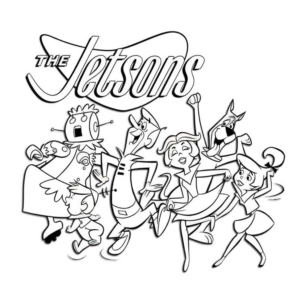 Kolorowanka Narysuj Jetsonowie
