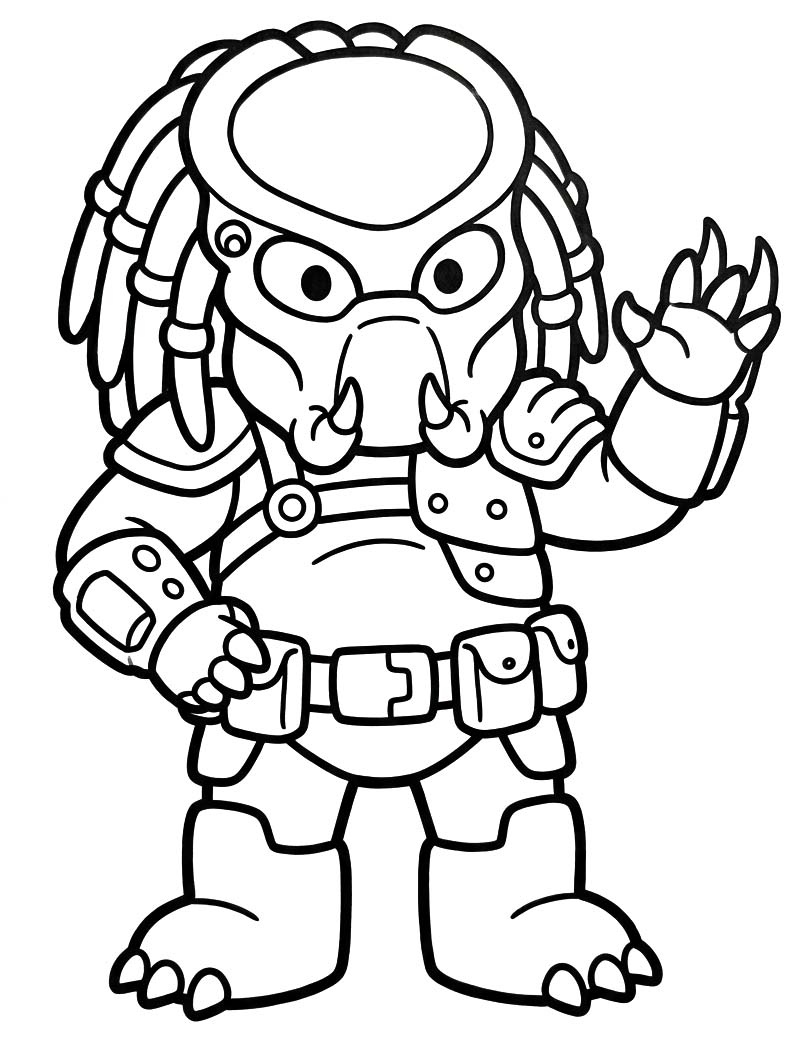 Kolorowanka Narysuj Predator