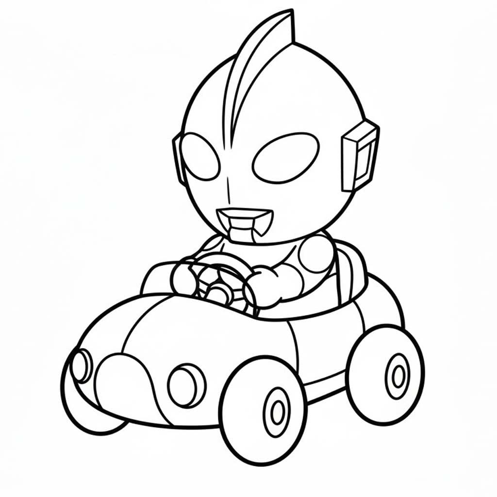 Kolorowanka Narysuj Ultraman bezpłatny