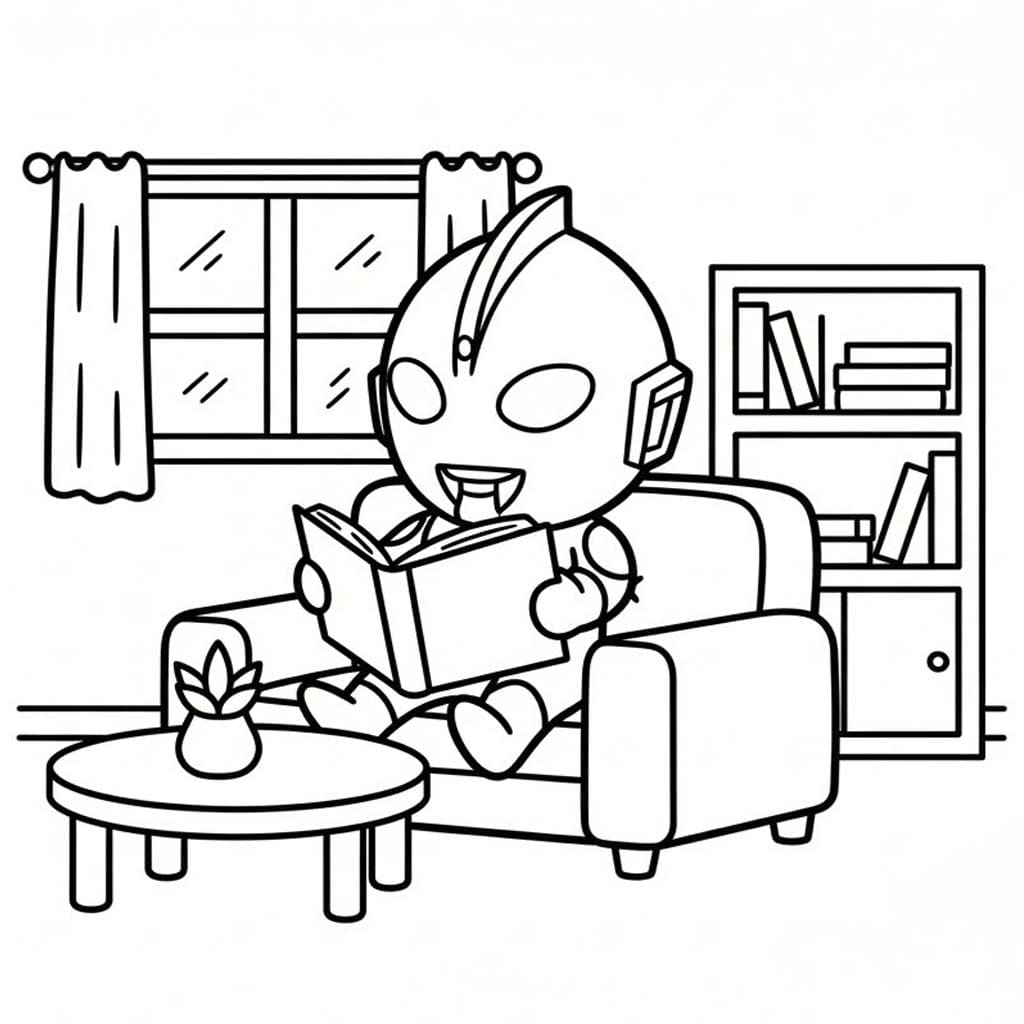 Kolorowanka Narysuj Ultraman łatwy