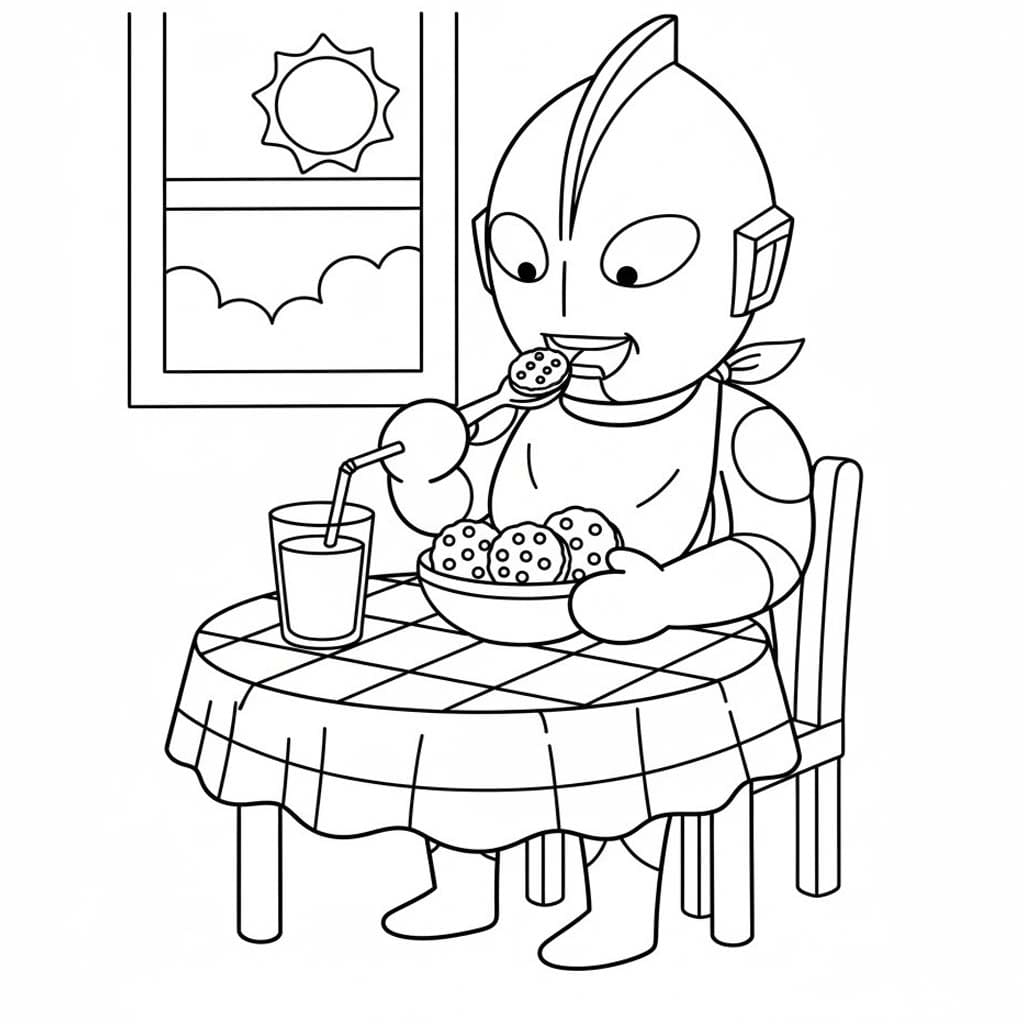 Kolorowanka Narysuj Ultraman podstawowy