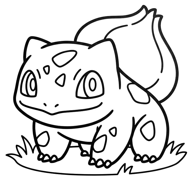 Kolorowanka Obraz Bulbasaur bezpłatny wydruku