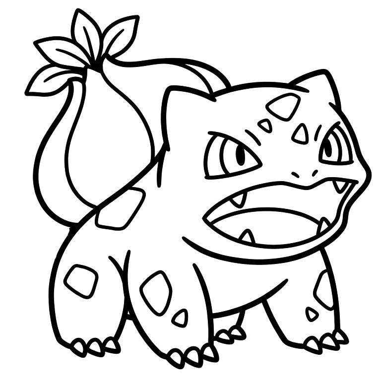 Kolorowanka Obraz Bulbasaur do druku