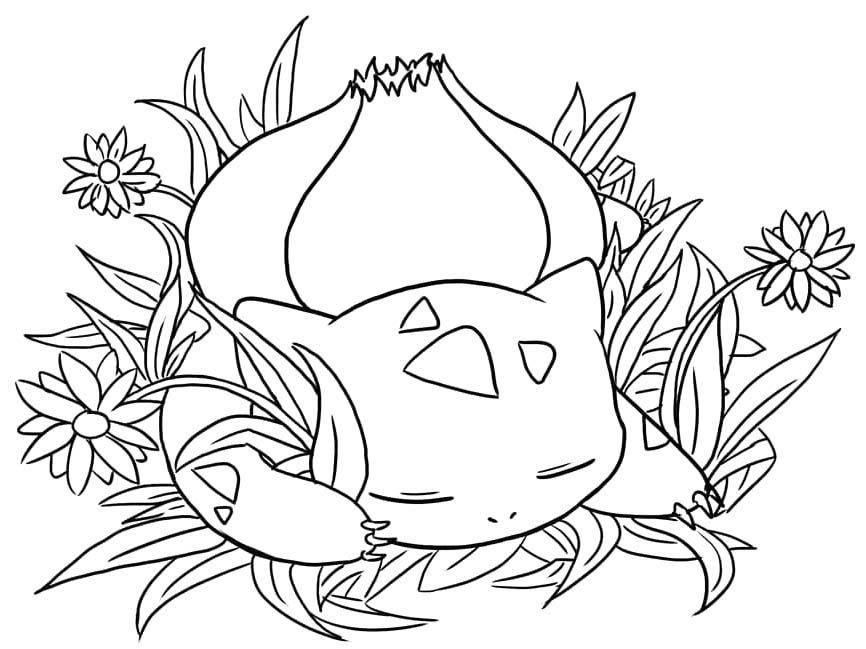 Kolorowanka Obraz Bulbasaur