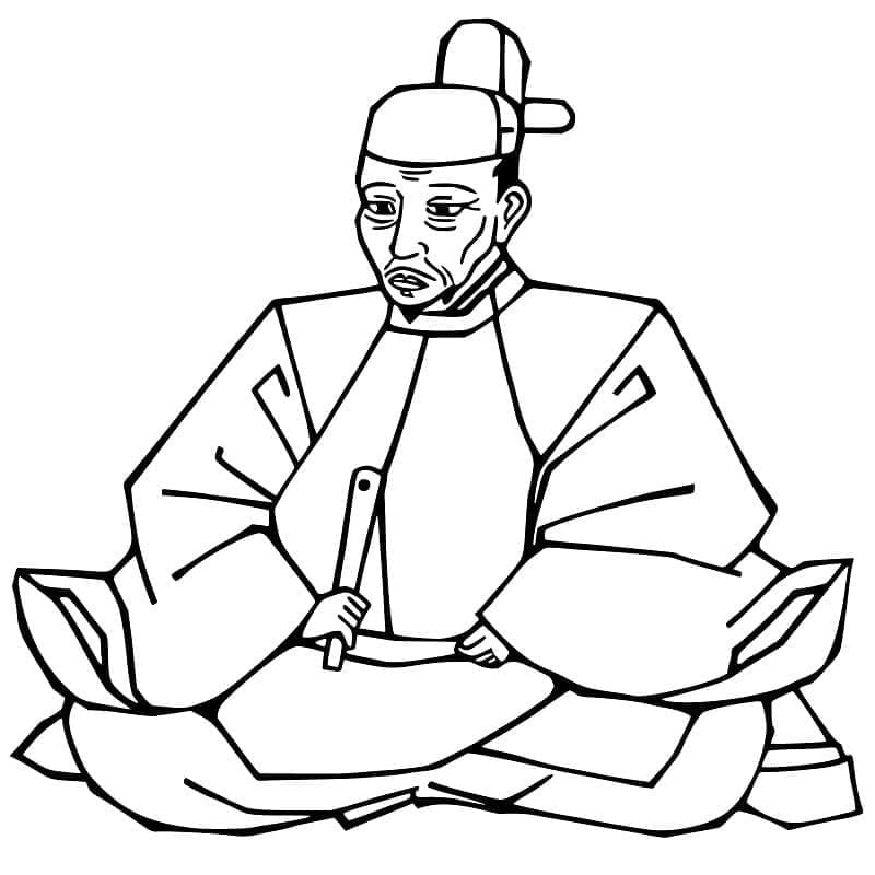 Kolorowanka Obraz Japonia wydruku
