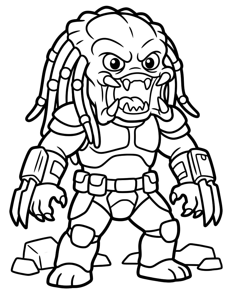Kolorowanka Obraz Predator