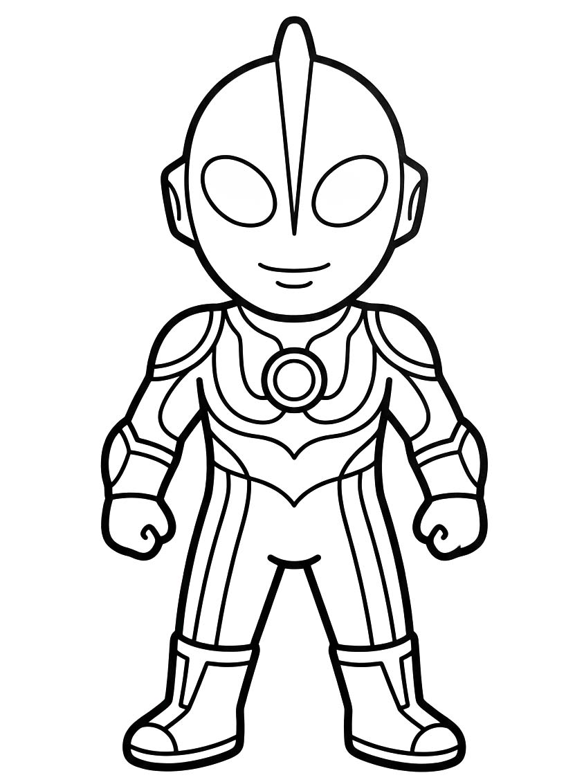 Kolorowanka Obraz Ultraman wydruku