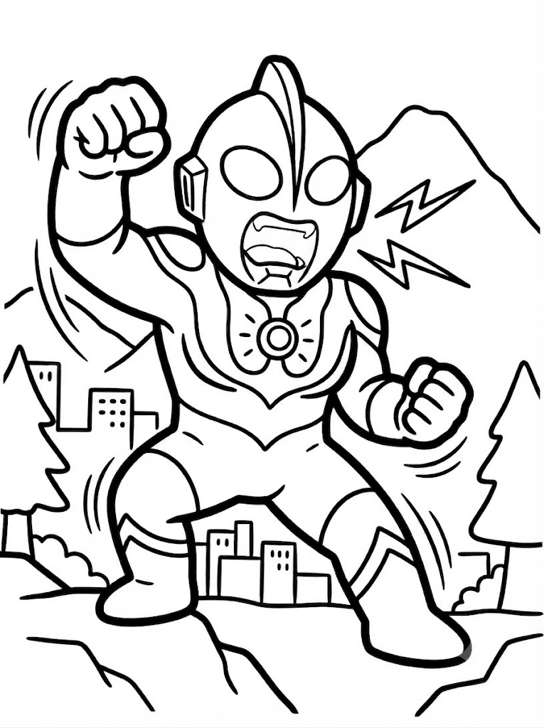 Kolorowanka Obraz Ultraman
