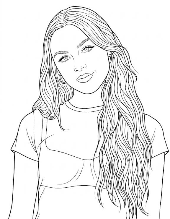 Kolorowanka Olivia Rodrigo wydruku