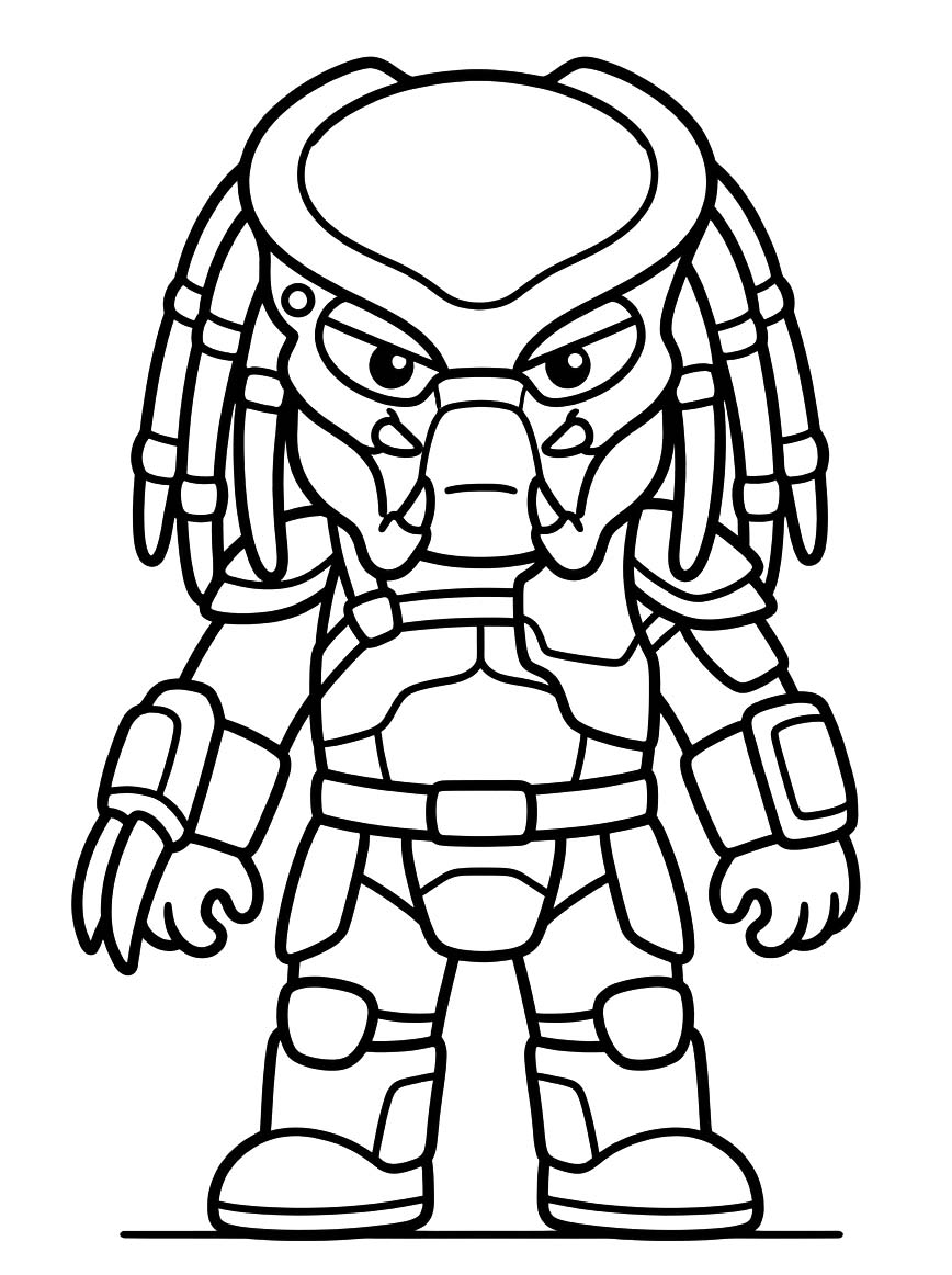 Kolorowanka Predator wydruku podstawowy