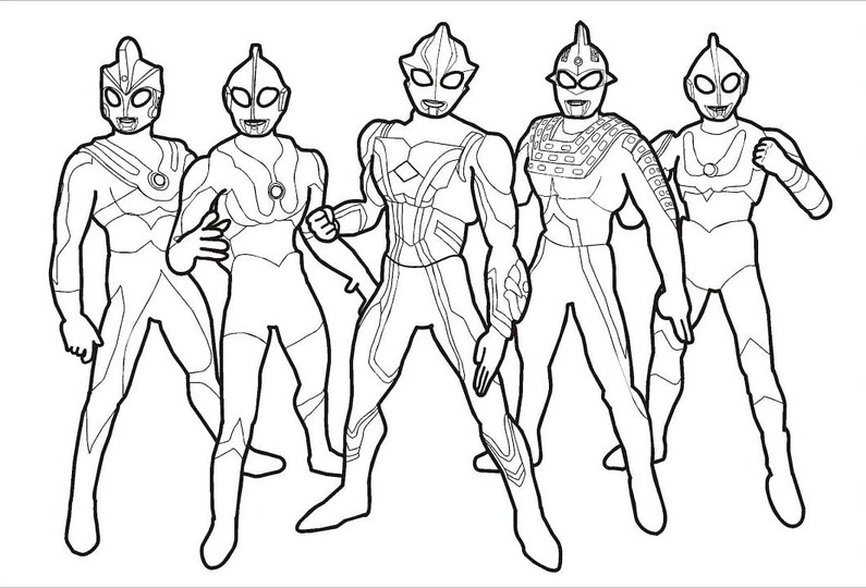 Kolorowanka Ultraman dla dzieci
