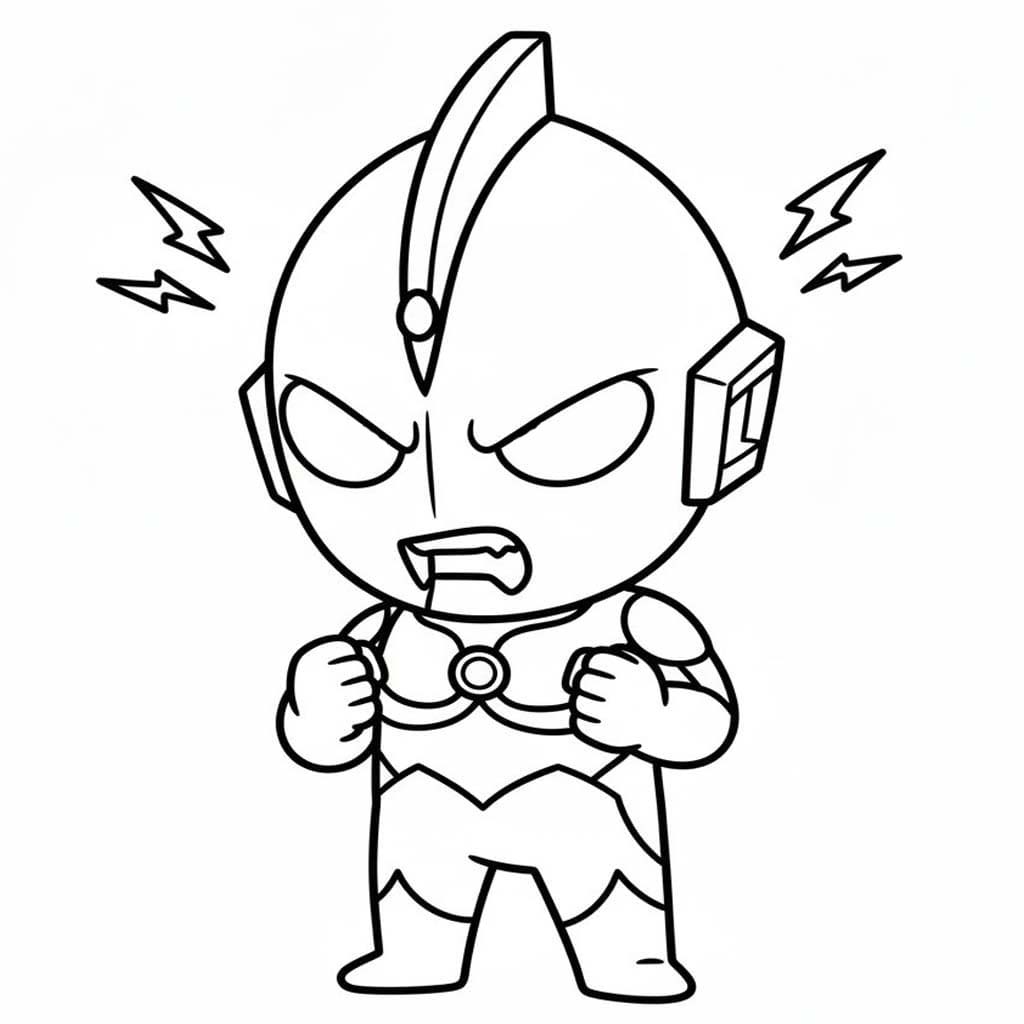 Kolorowanka Ultraman wydruku dla dzieci