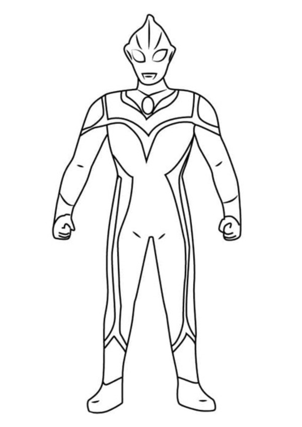 Kolorowanka Ultraman wydruku podstawowy