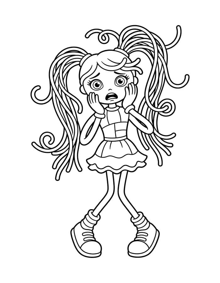 Kolorowanka Betty Spaghetty bezpłatny wydruku dla dzieci