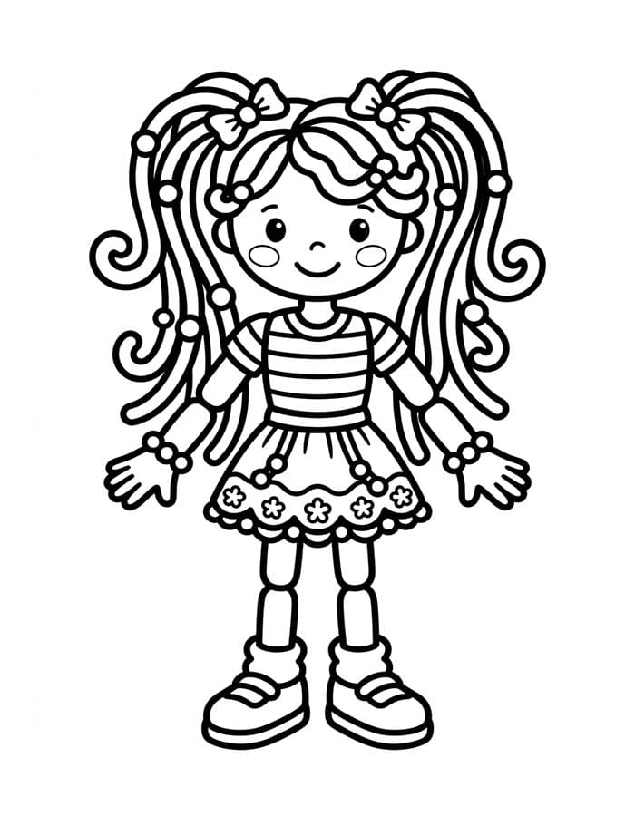 Kolorowanka Betty Spaghetty bezpłatny wydruku podstawowy