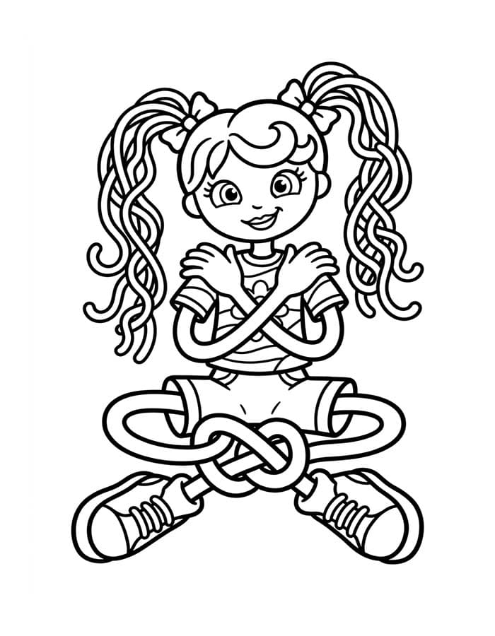 Kolorowanka Betty Spaghetty wydruku dla dzieci