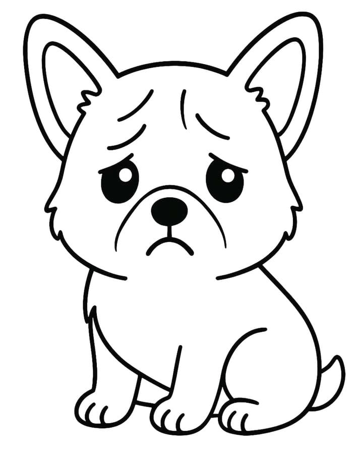 Kolorowanka Corgi wydruku dla dzieci
