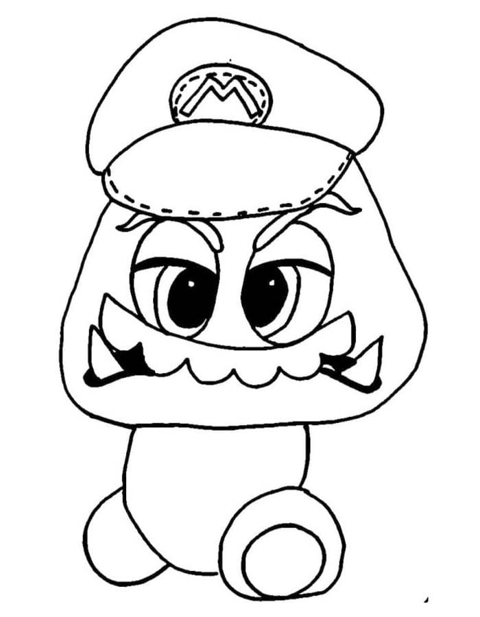 Kolorowanka Goomba dla dzieci