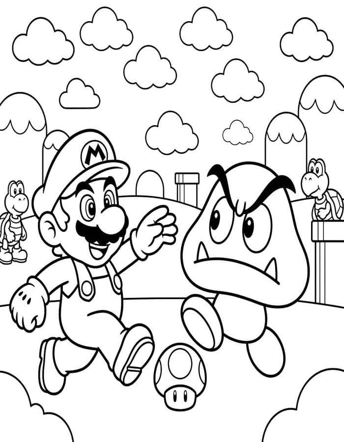 Kolorowanka Goomba wydruku prosty