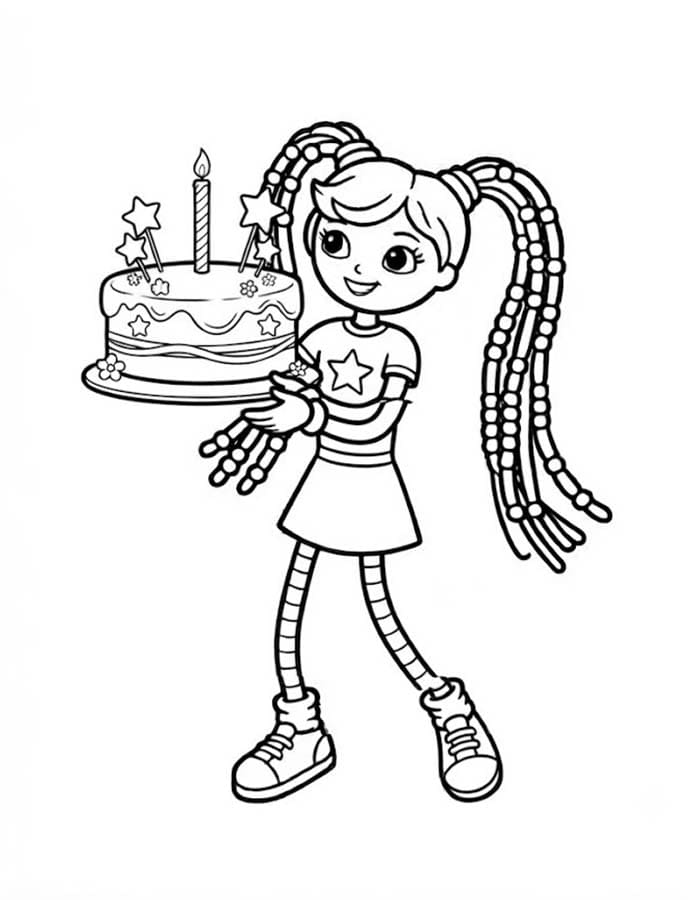 Kolorowanka Narysuj Betty Spaghetty bezpłatny wydruku