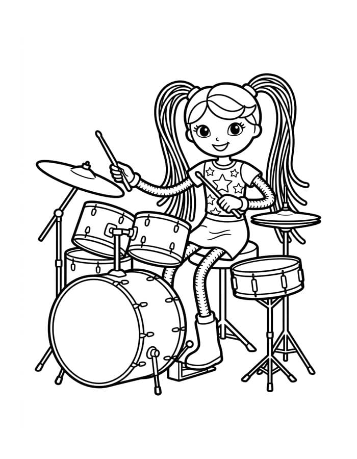 Kolorowanka Narysuj Betty Spaghetty wydruku