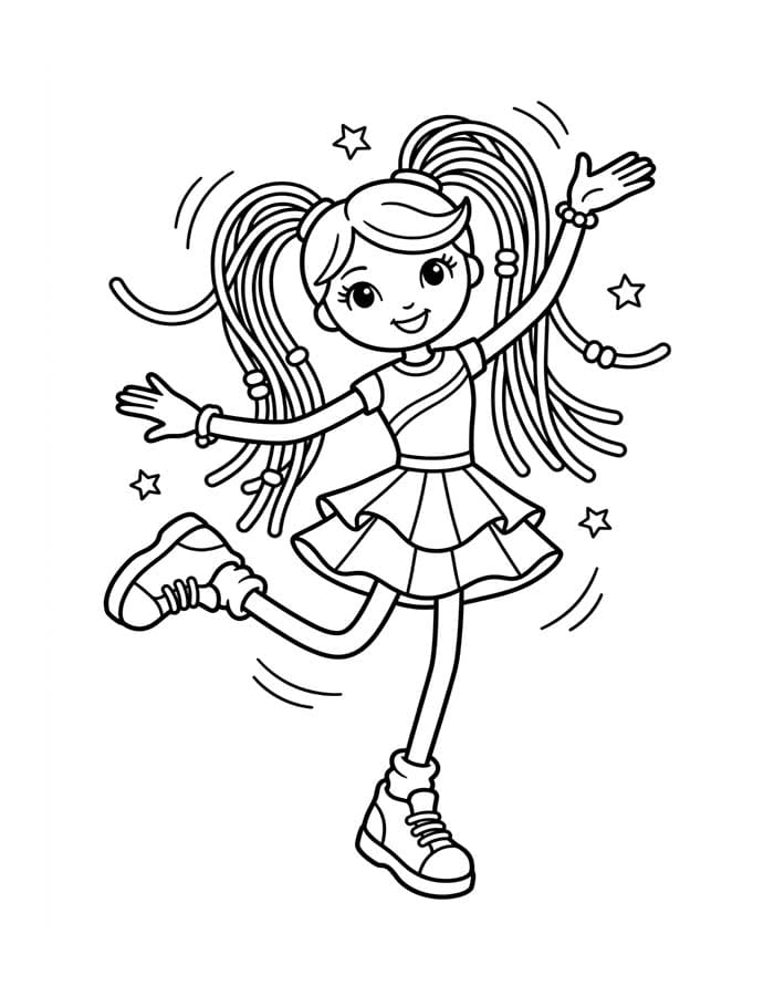 Kolorowanka Narysuj Betty Spaghetty