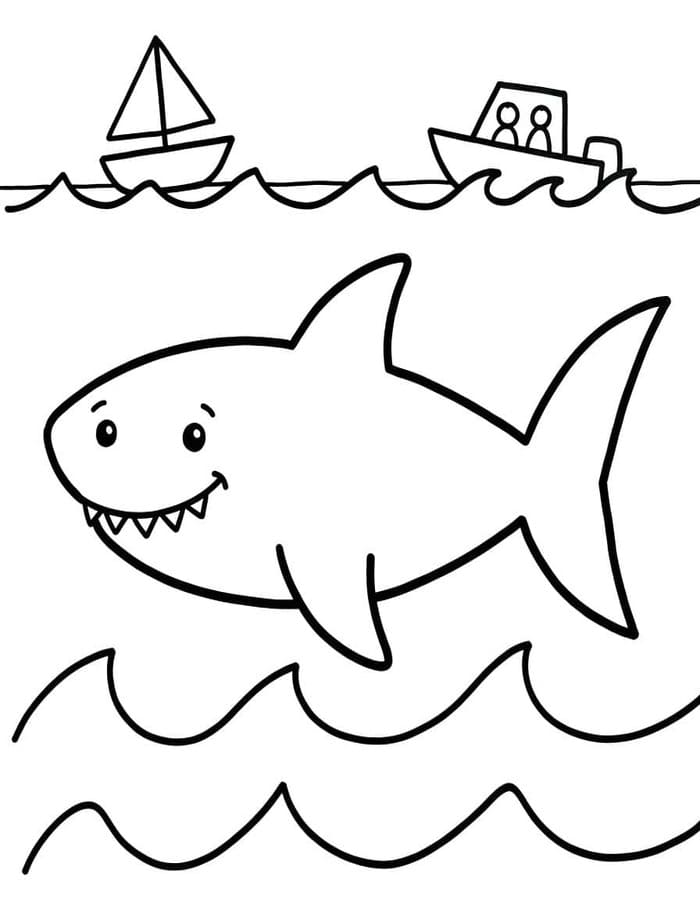 Kolorowanka Narysuj Megalodon