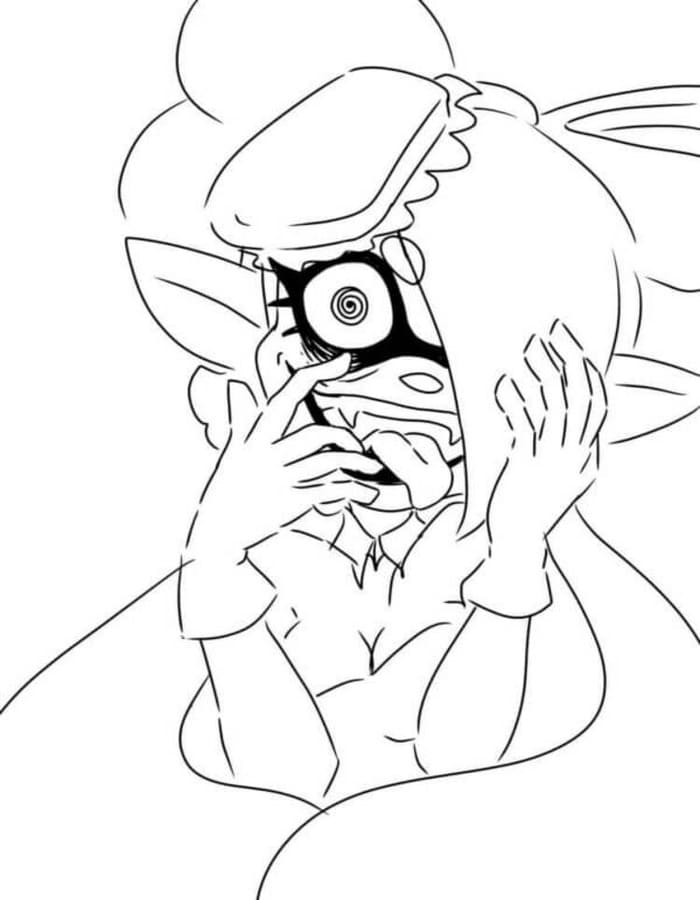 Kolorowanka Narysuj Splatoon łatwy