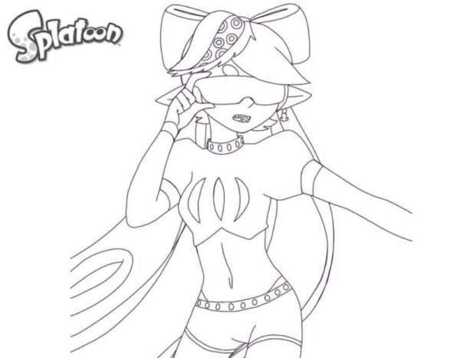 Kolorowanka Narysuj Splatoon