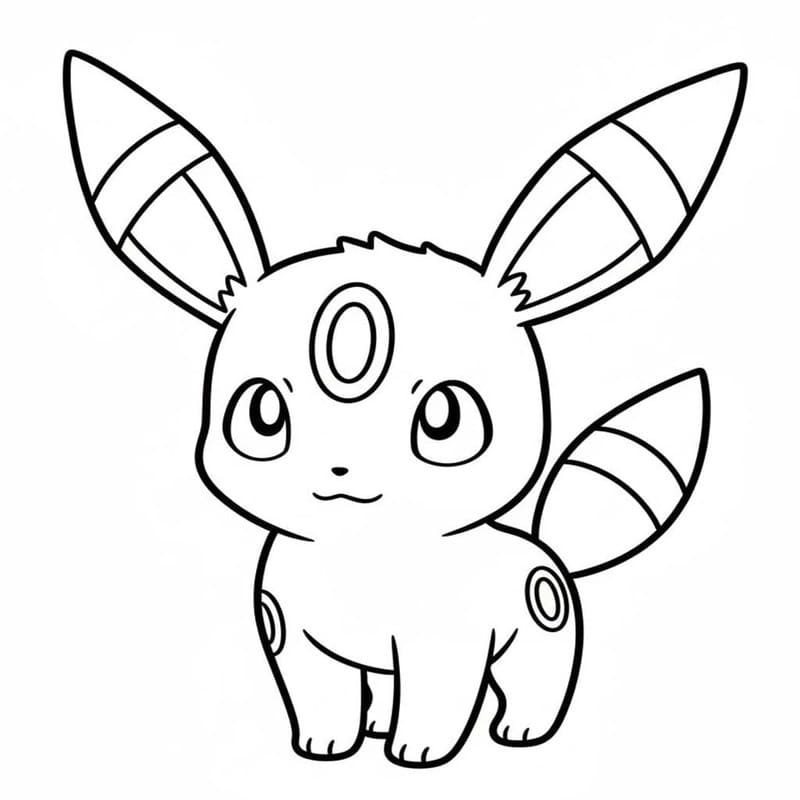 Kolorowanki Umbreon