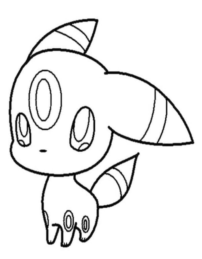 Kolorowanka Narysuj Umbreon podstawowy