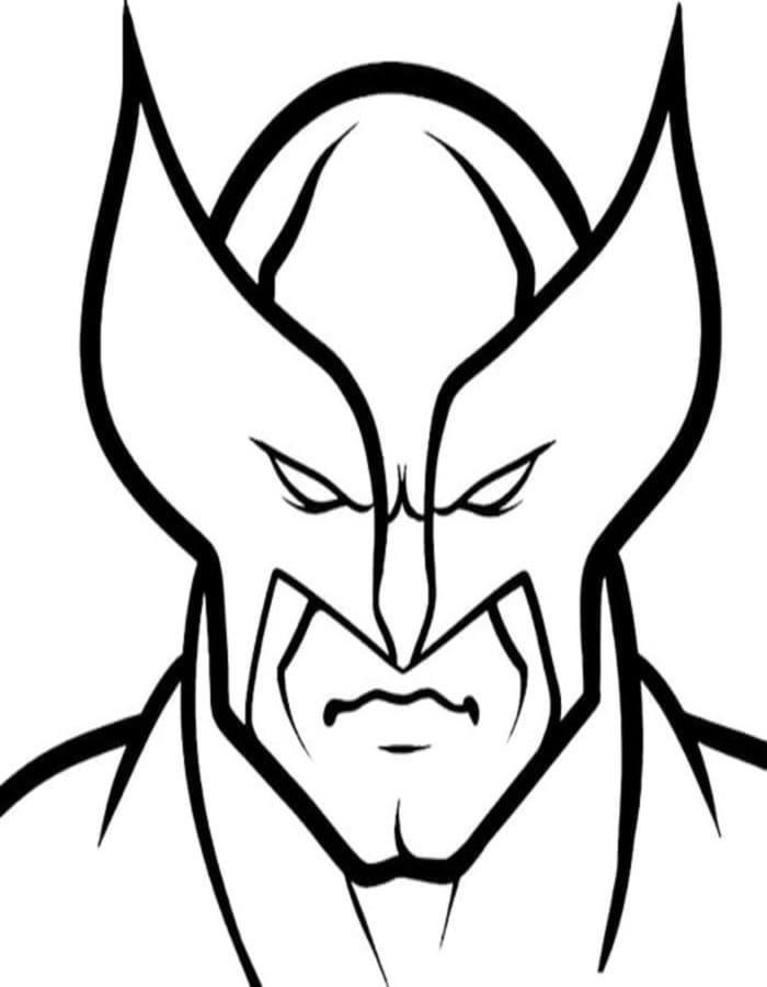 Kolorowanka Narysuj Wolverine bezpłatny dla dzieci
