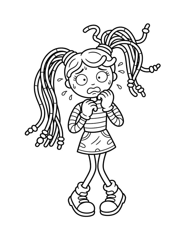 Kolorowanka Obraz Betty Spaghetty wydruku
