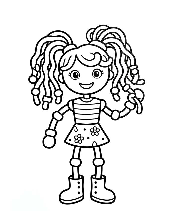 Kolorowanka Obraz Betty Spaghetty