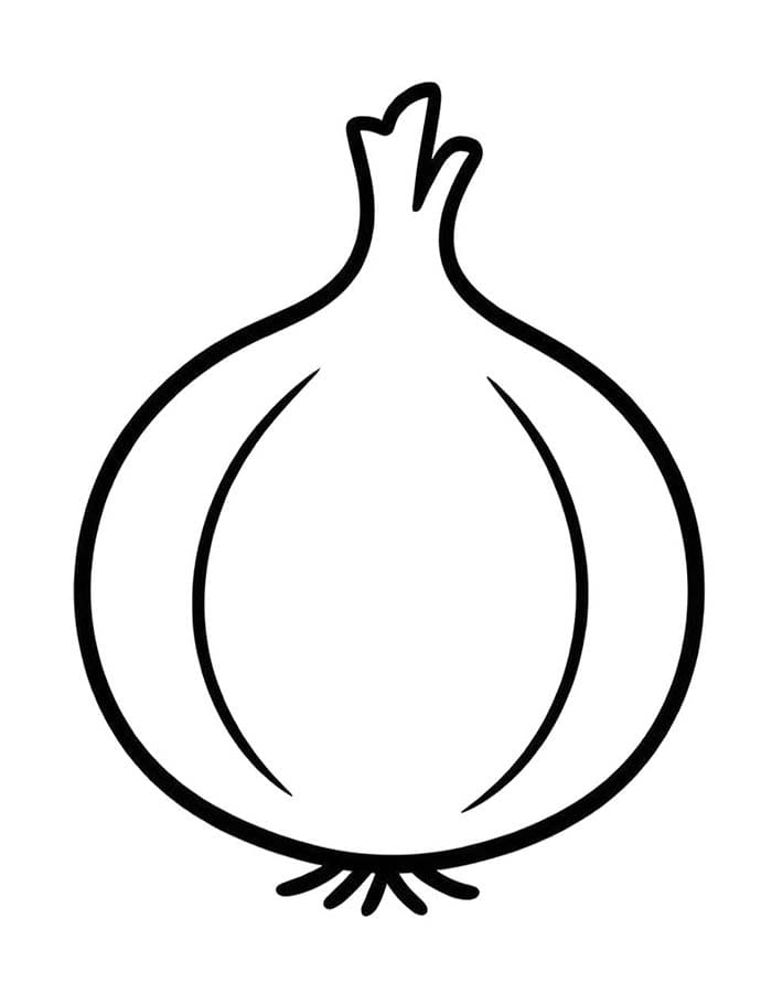 Kolorowanka Obraz Cebula do druku