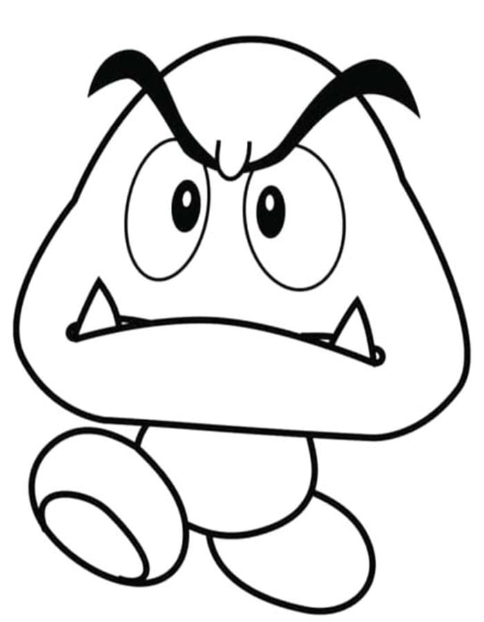 Kolorowanka Obraz Goomba do druku