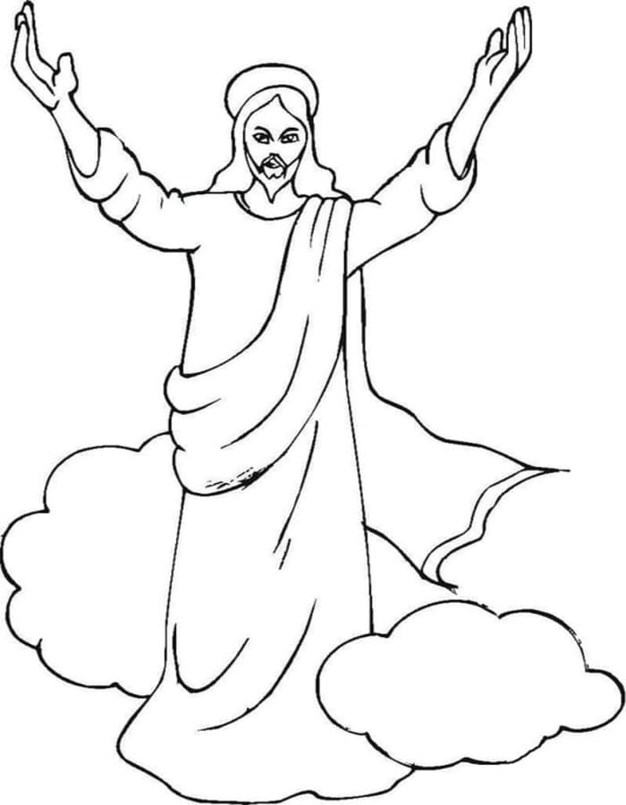 Kolorowanka Obraz Jezus do druku