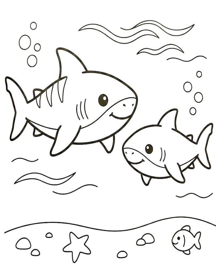 Kolorowanka Obraz Megalodon wydruku