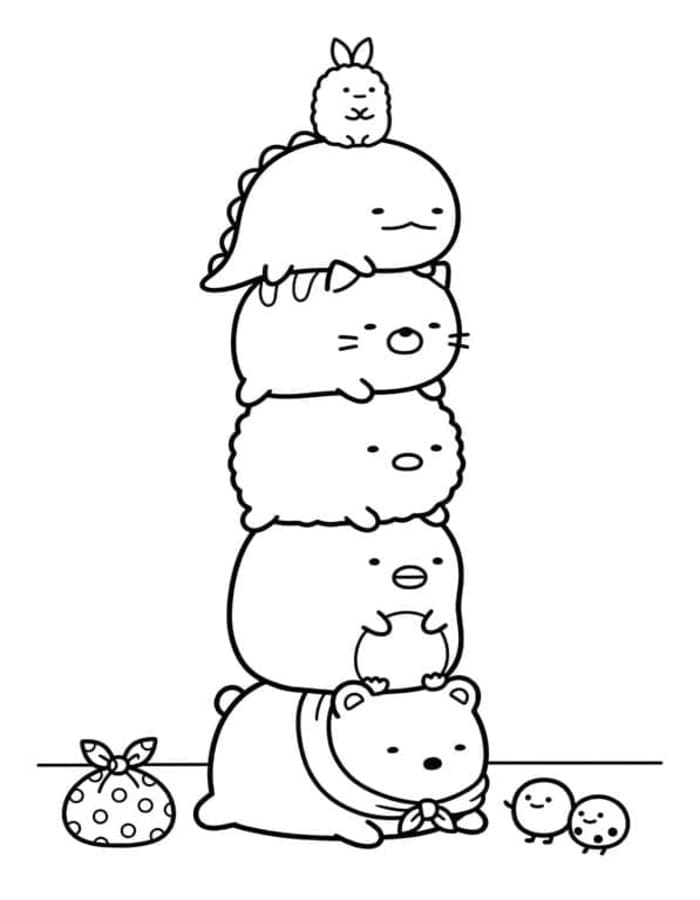 Kolorowanka Obraz Sumikko Gurashi