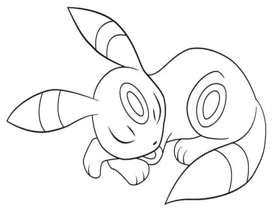Kolorowanka Obraz Umbreon bezpłatny